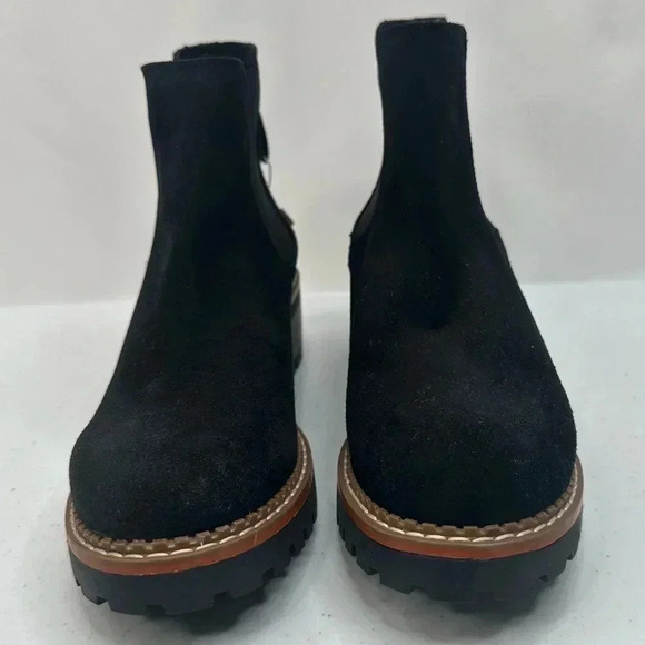 NWT BERTUCHI Women’s Black Suede Chelsea Slip-on Boots EU Size 41 - US Size 9.5 - Picture 4 of 14